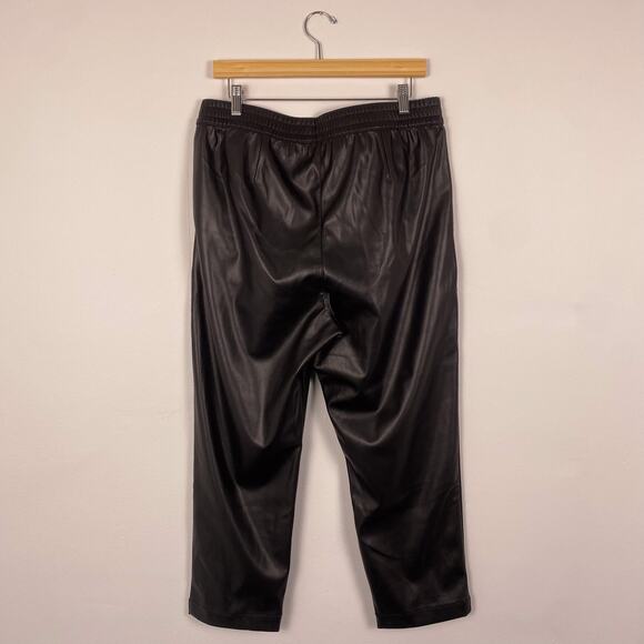 GAP Easy Pant Faux Leather True Black Large - Picture 6 of 8